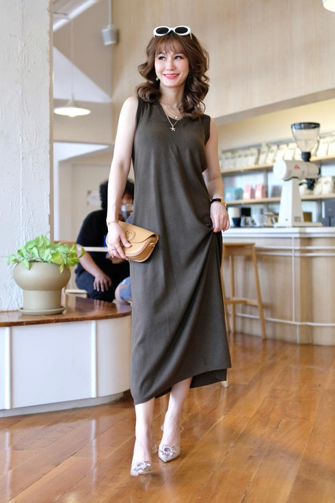 Casual Knitted Long Sleeveless Dresses